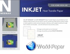 Heat Transfer Paper Inkjet Dark T-Shirt 3G Jet Opaque 8.5″ x 11″ & 11″ x 17″