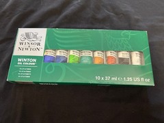 Winsor & Newton Winton Oil Colour Paint Starter Set, Ten 37ml Tubes