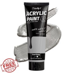 JusArt Gray Acrylic Paint 8.45oz
