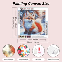 FHBUBPUP Diamond Painting Kits for 12 inches x 12 inches, Multicolored
