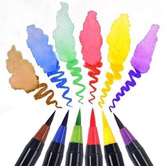 Watercolor Brush Pens Set – Premium Soft Flexible Dual Tips Coloring Brush Pen