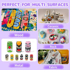 14 Colors Jumbo Markers, Jumbo Acrylic Paint Markers 15Mm Wide Felt Tip Permanen
