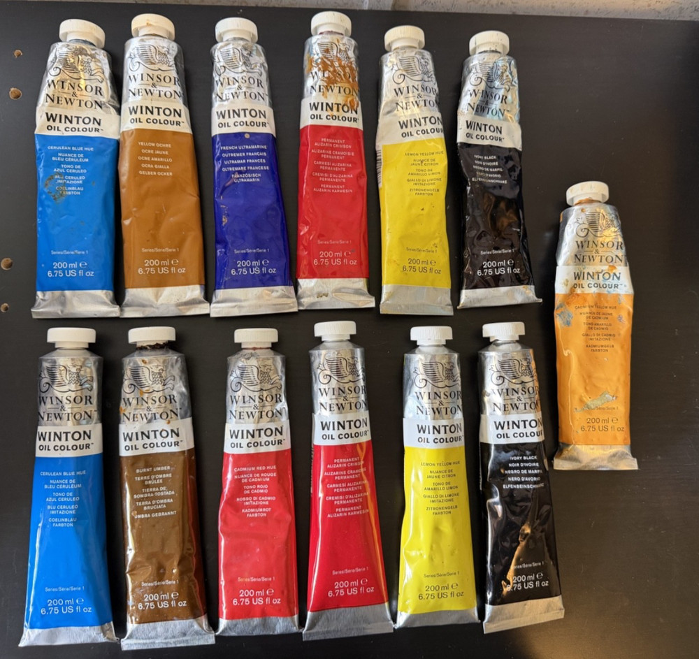 (13x) Winsor & Newton Winton Oil Colour Paint 200mL 6.75 fl oz | New & Used