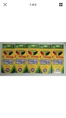 5 Packs Crayola Colored Pencils Long Lasting Pre-Sharpened, 12 Count