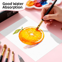 84 Sheets Watercolor Paper 5X7, 110Lb/230Gsm Cold Press Watercolor Paper Bulk, C