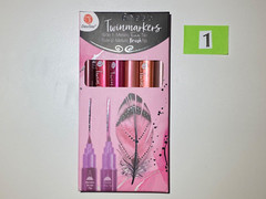 DecoTime Twin markers: Glitter, Metallic, Waterbased, Alcoholbased.