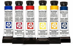 Daniel Smith Extra Fine Watercolor Paint, 5ml Tubes, Multicolor 6 Pack