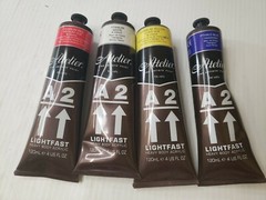 Ateliers Fine Art Paints A2 Primary 4 PC Lot.