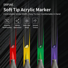 DSPIAE Soft Tip Marker Mecha Blue MK-05 – US