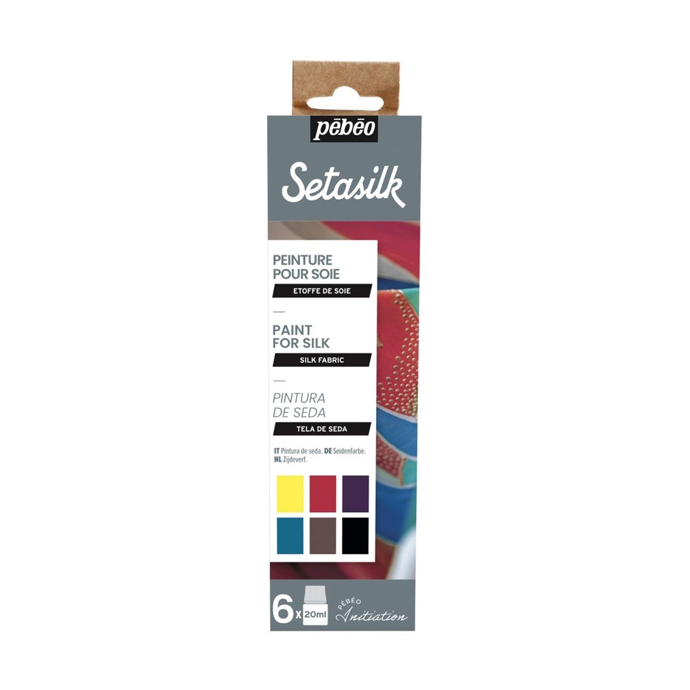Setasilk Silk Painting Initiation Set 6x20ml Assorted Colors 756485
