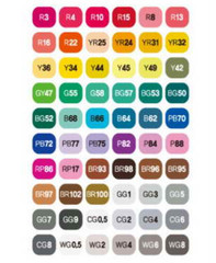 ShinHan TOUCH Twin Marker Set B Twin tips (60 Colors-B) / Tracking