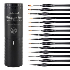 Golden Maple Miniature Paint Brushes, 15PC Model Brushes Micro Detail Paint