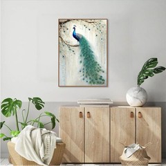 Diamond Art Kits for Adults, 5D DIY Colorful Peacock Diamond Painting Kits for A