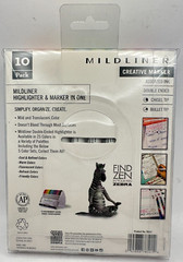 T36 Zebra Pen Mildliner, Double Ended Highlighter, Broad and Fine Tips, 10 Count