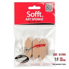 Sofft Artist Tools by Golden, Point Sponge Bars, Pack of 3, Professional