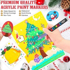 Amazing 120-Count Waterproof Acrylic Markers – Unleash Your Creativity Today!