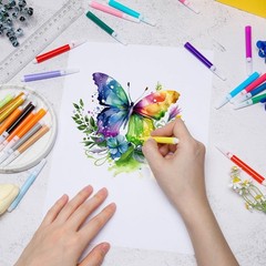 3000 Pcs Mini Colored Markers Set – Vibrant Assorted Watercolor Pens for Art & O