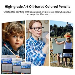AXUS MARCO Oil-Based Colored Pencils Sets For Adults Colour Pencils in Iron B…