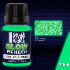 Green World Stuff Glow in the Dark Pigment Paint Hobby 40k GSW