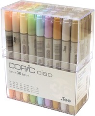 COPIC Ciao Start 36 Colors set Too Colored Marker Pen illustration New Japan