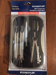 Staedtler ARCO Compass Set – 8 Pieces Including Plastic Storage Case 559 09 BK