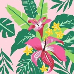 Ravensburger 23728 CreArt-Paint by Numbers 23728-Tropical Plants-from 12 Years