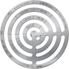 Stainless Steel French Template Circle Template Leather Templates Curve Rulers
