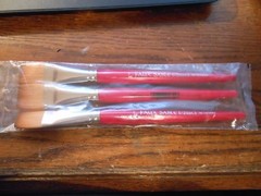 Dynasty Faux Sable 1″ Watercolor Flat Brush 172wcf (3) Pack
