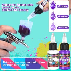 Airbrush Paint – 54 Colors with 2 19 Fl Oz (Pack of 1), green