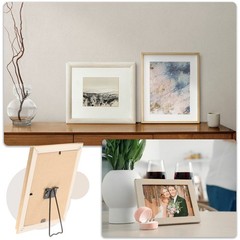 12 Sets Black 5.94″ Easel Back Metal Picture Frame Back Stand w Screws for Craft