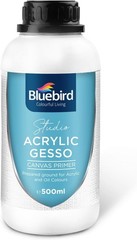 Studio Acrylic Gesso – 17 Fl Oz / 500ML White Liquid Gesso Primer for Arylic Pai