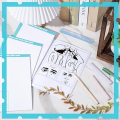 6 Pcs 6.6 x 10 Inch Blank Comic Book with 24 Comic Panels Draw It Yourself Co…