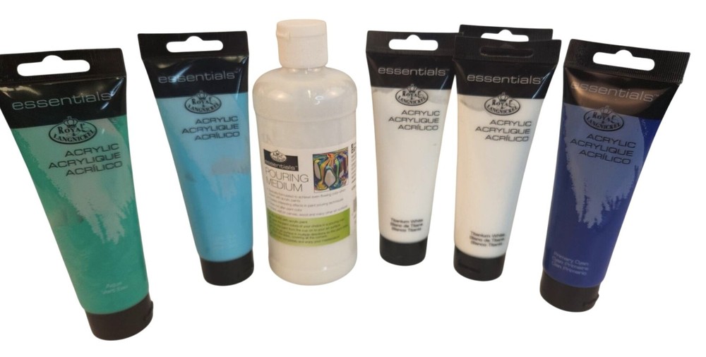 Royal & Langnickel Acrylic Paint Set With Pouring Medium
