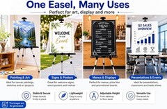 Art Easel Stand for Painting and Sign – 17 to 66 Inch Adjustable Aluminum Tri…