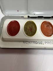 VTG Tin Litho MP Montrose Products Paint Rite Water Colors Case w/paint No 108