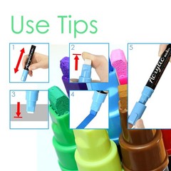 Jumbo 12Colors Markers, Acrylic Paint Pens, 10mm Felt Tip Jumbo Poster Marker…