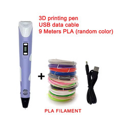 Electronic 3D Printing Pen with 9M PLA Consumables High-Temperature 3D Graffiti