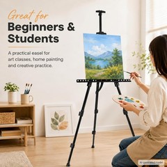 Sturdy and Lightweight Adjustable Art Easel with Carry Bag – 17 to 66 Inch