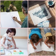 80 Pack 8×10 Blank Primed Canvas Boards for Oil, Acrylic, Watercolor Painting