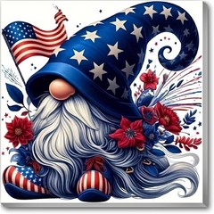 Independence Day Paint by Numbers Kit for Adults Beginner, Gnome Adult Paint …