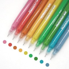 9 PCS Gel Pens 0.6mm Fine Point Morandi Salt Drawing Pencils Adult Coloring