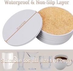 Custom Modern Solid Stone Coasters Kitchen & Tabletop Decorations