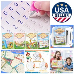 3D Design Handwriting Copybook for Kids 3-8 – Fun Math and Drawing Activities