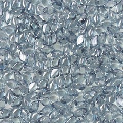 Matubo Czech Gemduo 2-Hole APX. 13g Vials, Crystal Blue Luster