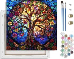 Tree of Life Paint by Numbers Kit for Adults Beginner with Framed,Easy Adult …
