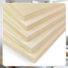 8 Pack Wood Canvas 14X18 Inch Wood Panels Smooth& Textured Pine Wood Boards for