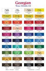 Daler Rowney Georgian Water Mixable Oil Paint 37ml Tubes 40 Colours Available