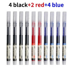 10pcs Needle Tip Gel Ink Pens 0.5mm Smooth Quick-Dry Writing School Office Set