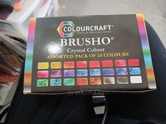 Colorfin BASS06 Brusho Crystal Colours Craft Spritzer Set 24 Pkg-sealed Box