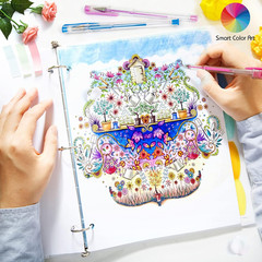 320 Pack Gel Pens Set, 160 Colors Gel Pen with 160 Refills for Adult Coloring B
